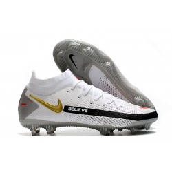 Nike Phantom GT Elite DF FG Soccer Shoes White Black Red