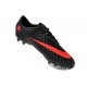 Men Nike HyperVenom Phantom FG Firm Ground Soccer Cleats Dark Charcoal Crimson Black
