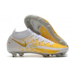 New 2021 Nike Phantom Gt Elite Df Fg - White Gold