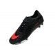 Men Nike HyperVenom Phantom FG Firm Ground Soccer Cleats Dark Charcoal Crimson Black