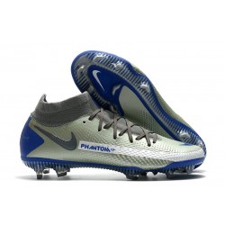New 2021 Nike Phantom Gt Elite Df Fg - Grey Blue