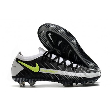 Nike Phantom GT Elite FG Mens Soccer Cleat Black Gray Yellow