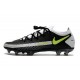 Nike Phantom GT Elite FG Mens Soccer Cleat Black Gray Yellow