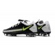 Nike Phantom GT Elite FG Mens Soccer Cleat Black Gray Yellow