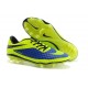 Cheap 2013 Nike HyperVenom Phantom FG Firm Ground Lime Blue Soccer Boots