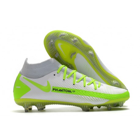 Nike Phantom GT Elite DF FG Soccer Shoes White Volt