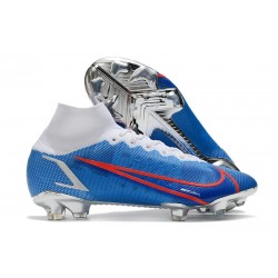 Nike Mercurial Superfly 8 Elite DF FG Blue White Red