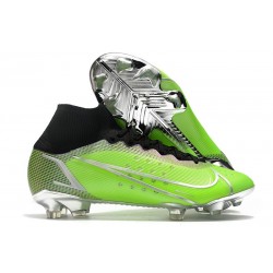 Nike Mercurial Superfly 8 Elite DF FG Green Silver