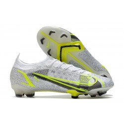 Nike Mercurial Vapor 14 Elite FG White Black Metallic Silver Volt