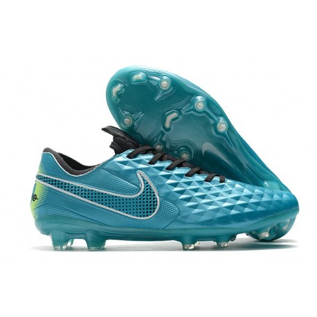 Nike Tiempo Legend VIII Elite FG K-Leather Aquamarine White Lime Glow