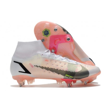 Nike Mercurial Superfly 8 Elite SG White Black Bright Crimson Pink Blast