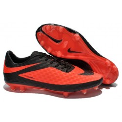 New Discount Red Black Nike HyperVenom Phantom FG Soccer Cleats