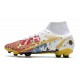 Nike Mercurial Superfly 8 Elite DF FG CR7 White Red Gold Blue