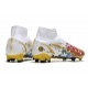 Nike Mercurial Superfly 8 Elite DF FG CR7 White Red Gold Blue