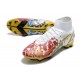 Nike Mercurial Superfly 8 Elite DF FG CR7 White Red Gold Blue