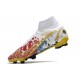 Nike Mercurial Superfly 8 Elite DF FG CR7 White Red Gold Blue