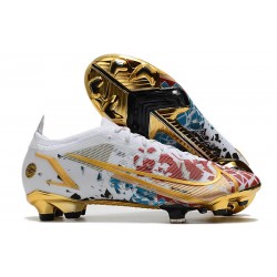 Nike Mercurial Vapor 14 Elite FG White Red Blue Gold