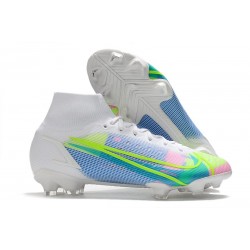 Nike Mercurial Superfly 8 Elite DF FG White Blue