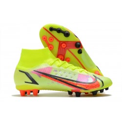 New Nike Mercurial Superfly 8 Elite AG Volt Bright Crimson Black