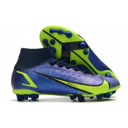 New Nike Mercurial Superfly 8 Elite AG Recharge - Sapphire Volt Blue Void