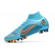 New Nike Mercurial Superfly 8 Elite AG Blueprint - Chlorine Blue Laser Orange Marina