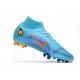 New Nike Mercurial Superfly 8 Elite AG Blueprint - Chlorine Blue Laser Orange Marina