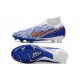 Nike Zoom Mercurial Superfly 9 Elite FG White Blue Gold