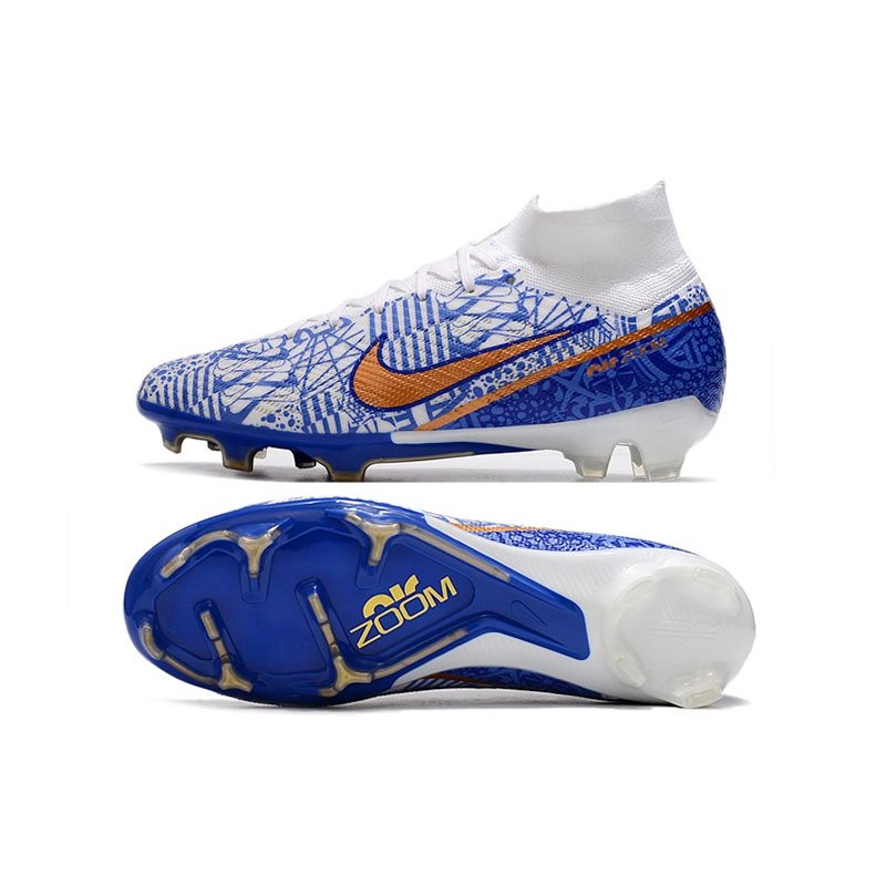 nike superfly 9 white and gold