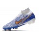 Nike Zoom Mercurial Superfly 9 Elite FG White Blue Gold