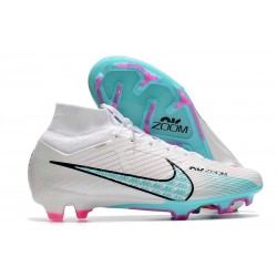 Nike Zoom Mercurial Superfly 9 Elite FG White Blue