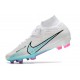 Nike Zoom Mercurial Superfly 9 Elite FG White Blue