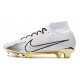 Nike Zoom Mercurial Superfly 9 Elite FG White Gold Black